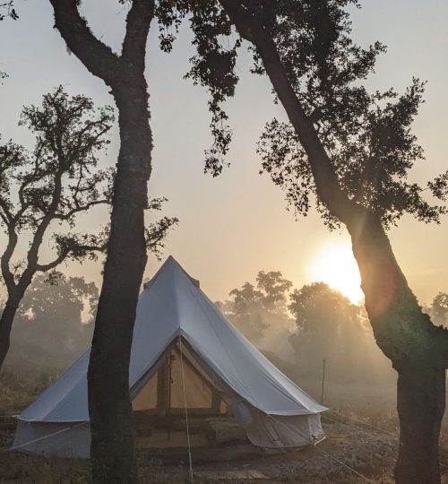 accommodation bell tent in nature portugal